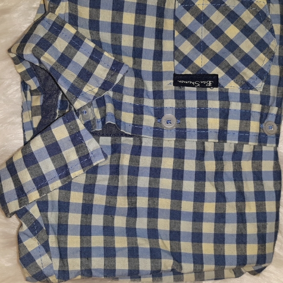 NWOT The Original BEN SHERMAN toddler boy Button Down Plaid Shirt~18mo. - Picture 13 of 13